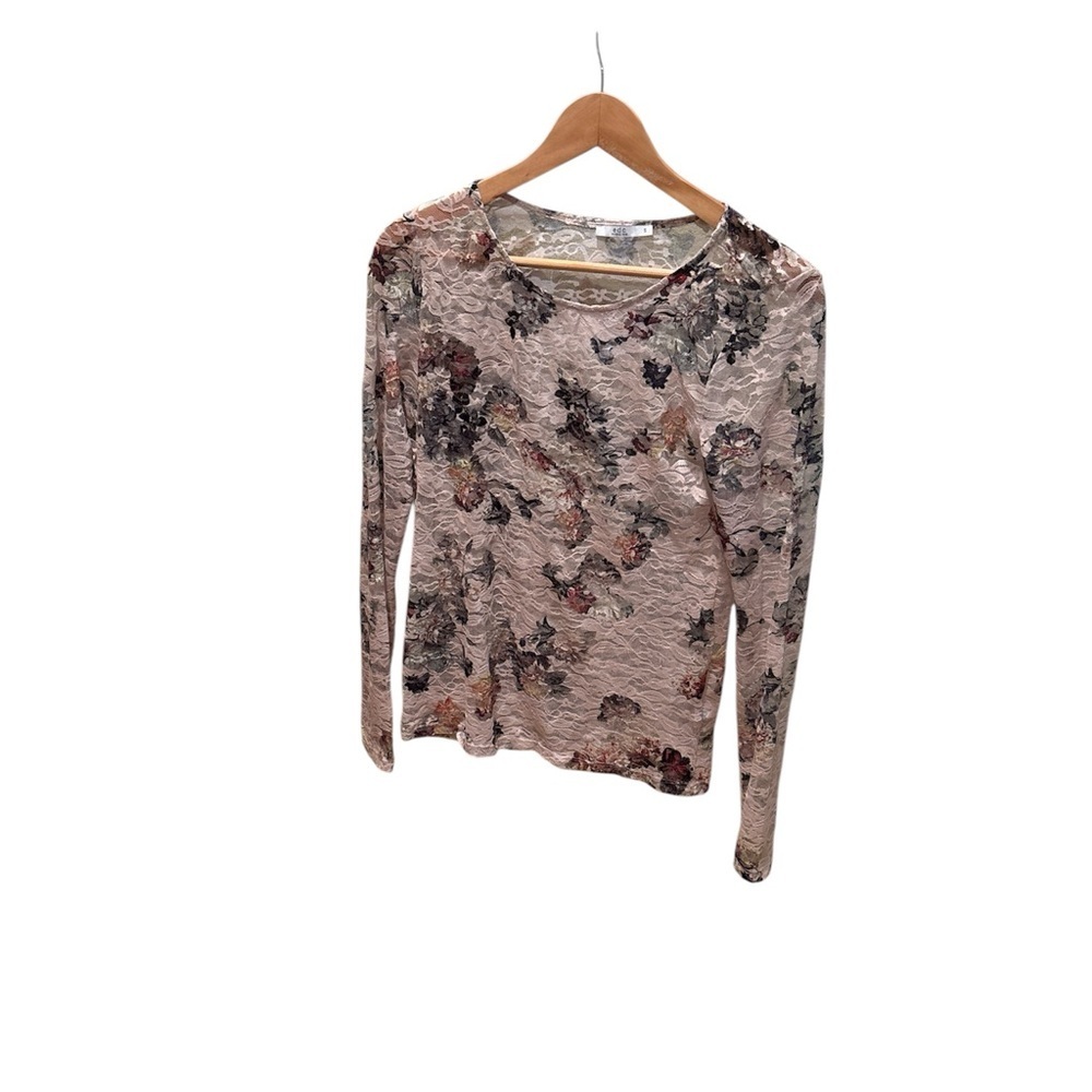 EDC Floral Long Sleeve Women's Top. The top is see through